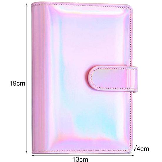 1 Set Budgets Planner Handbook Transparent Pockets Waterproof Faux Leather Receipt Coupon Cash Envelope Binder Office Supplies