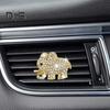 Odświeżacz powietrza do samochodu klips wentylacyjny luksusowy stop Rhinestone słoń dekoracja wylotu powietrza do samochodu dyfuzor do aromaterapii akcesoria do wnętrza samochodu
