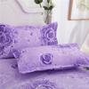 11 kleuren Single/twin/full/queen/kingsize Bed Rok Kussenslopen Set Elegante Sprei Bloemenpatroon Geborsteld Microfiber Verstoorde Lakens