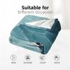 Linear Ocean Anime Cartoon Flannel Blanket Soft Warm Throw for Bedroom Sofa Car Kids Holiday Gift