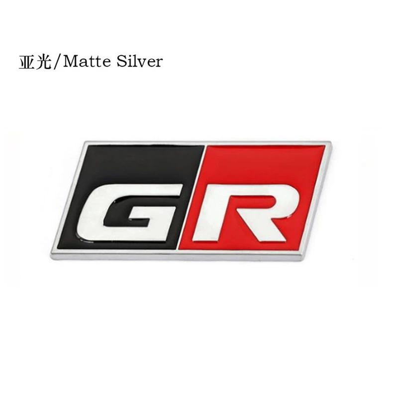 3D Metal Car Sticker GR Sport Logo Emblem Badge Decals for Toyota HV YARiS RZ RC RS C-HR Corolla Prius Harrier Camry Tacoma rav4