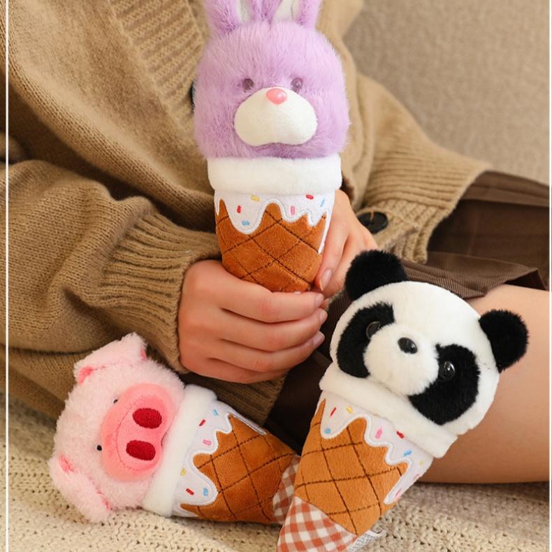 Ice Cream Plush Toys Animal Series Stuffed Doll Kawaii Desktop Decorative Toys Kids Dolls Toys Hobbies Collection Birthday Gift
