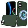 For iPhone 17 Case Compatible with MagSafe Anti-Drop Liquid Silicone Phone Cover