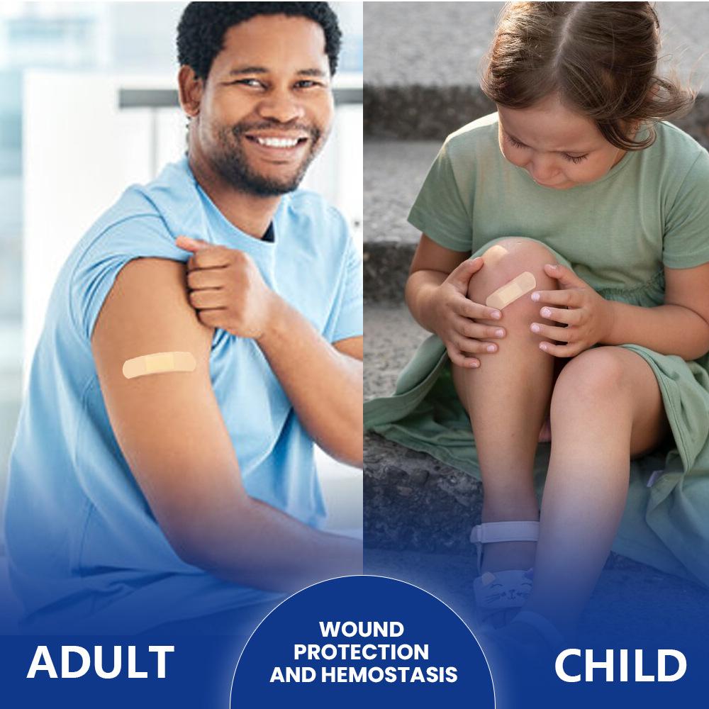 Sumifun 50/100 Pcs Wound Dressing Tape Flexible Breathable Strips Minor Cuts Burns Adhesive Pads Care Supplies Household First Aid