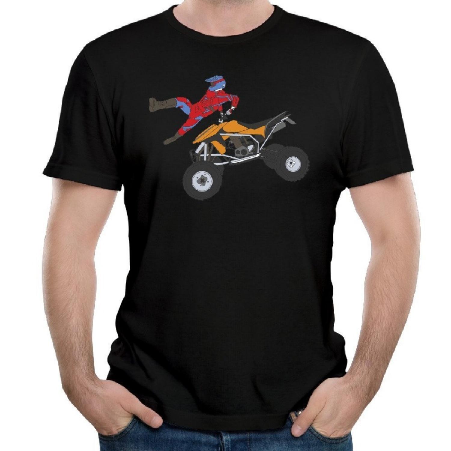 Naviiro Men s MX Vs ATV Untamed All Terrain Vehicle Short-Sleeve Tshirt Black L S