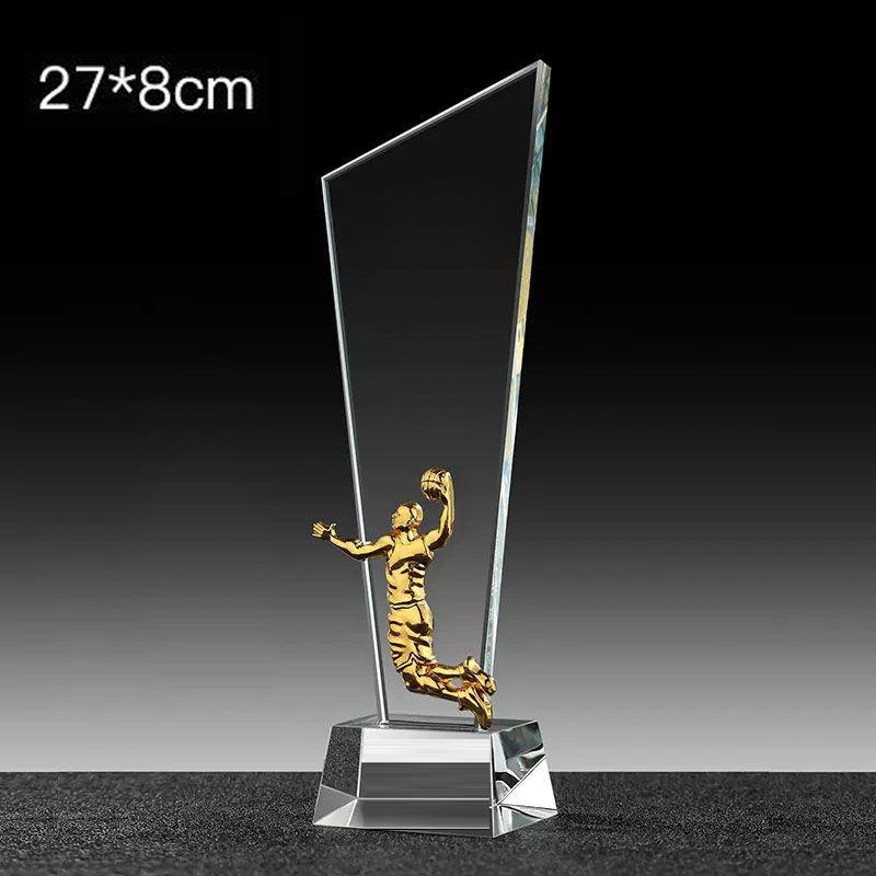 Metal Medal Sports Ball Games for Table Tennis, Marathon Athletic Games, Home Decor Award Souvenir, Carving Crystal Trophy, New