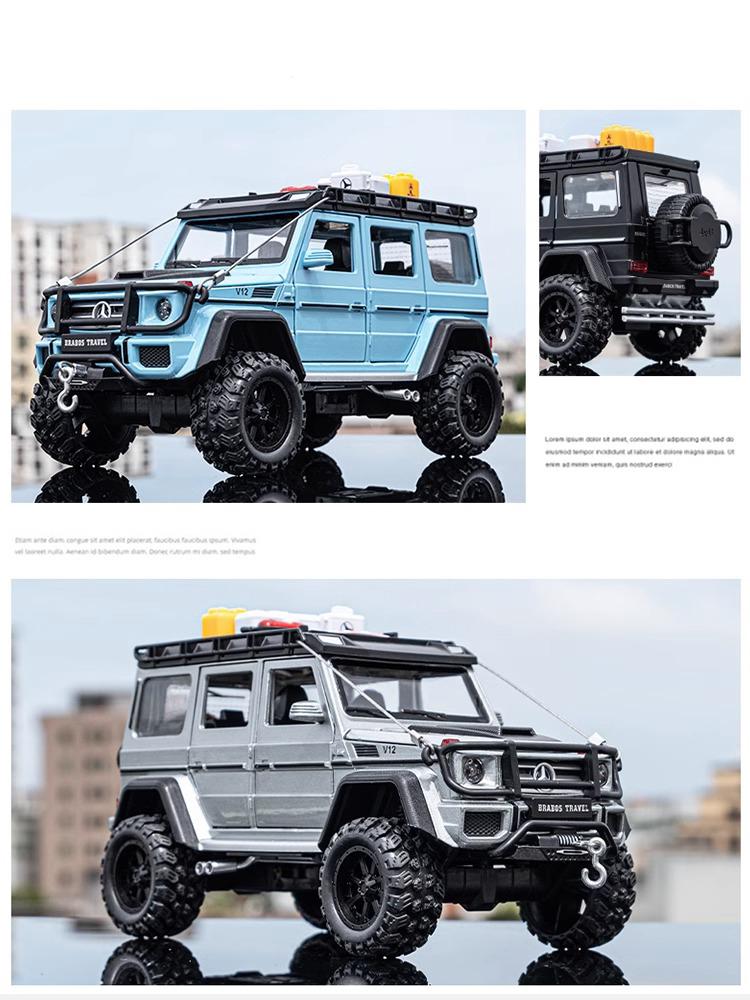 1:24 Mercedes-Benz G550 4X4 Modified Version Off-road Car Diecast Car Advanced Collection Ornament Car Models