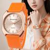 Women's Quartz Watch Casual Silicone Band Unisex Square Wristwatch Clock Gift