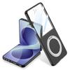 Für Samsung Galaxy Z Flip 8 5G Hülle Ultra-dünn Matt Magnetisch Drehbarer Ringhalter Kabelloses Laden Gehärtete Folie Hartschalenabdeckung