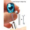 2pcs/Set Y-Shape Cat Eye Nail Magnet Set Creating Heart Cat Claw Shapes On Nails Magnetic Nail Art Accessories Nail Art Tool