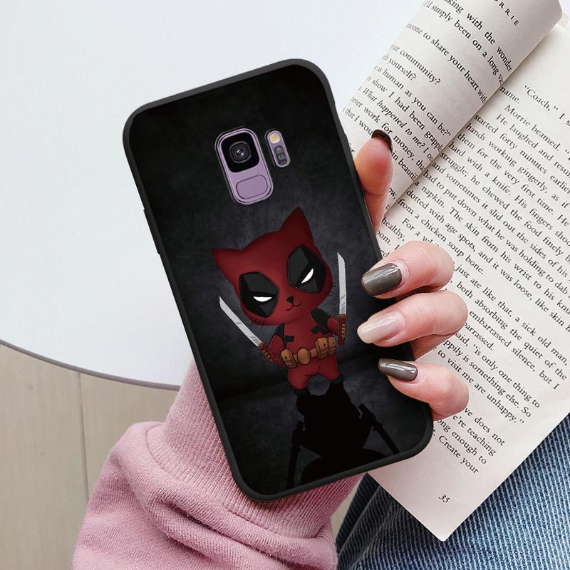 For Samsung Galaxy S9 S 9 Plus Cover Cute Cartoons Heart Cat Soft Silicone Shockproof Phone Case For Samsung S9 S9+ Funda Bumper