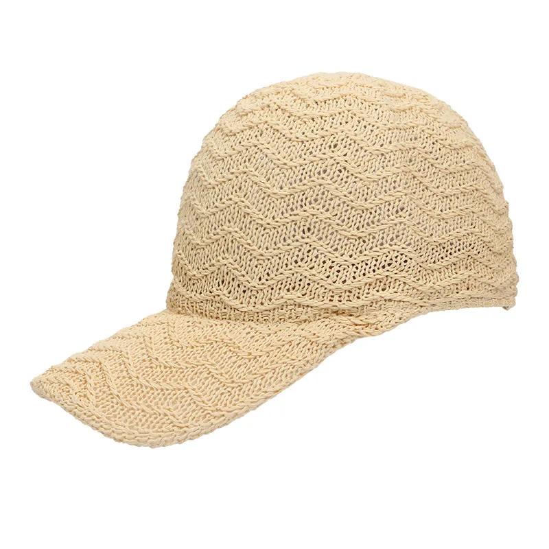Summer Solid Color Peaked Hats Fashion Women Mesh Breathable Baseball Cap Personality Adjustable Snapback Hat Outdoor Sun Caps