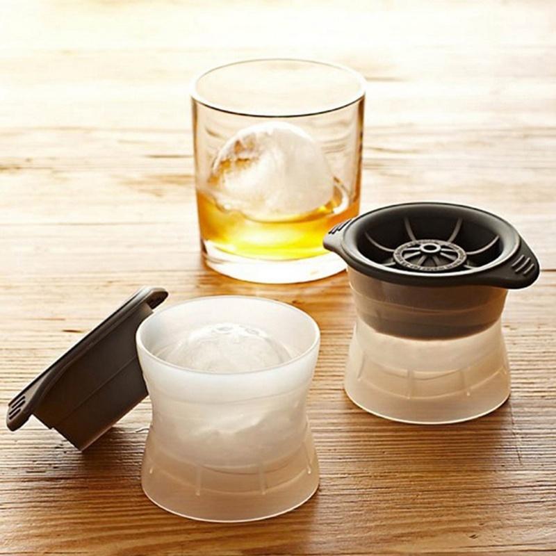 Mode 2,5'' Runde Kugel Eiswürfelform Große Kugel Eisformen Cocktails Whiskey Scotch