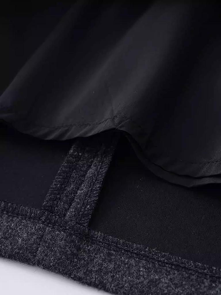 Chic High-Waisted Midi Skirt for Women, 2025 Fall/Winter: Slimming, Versatile, Knee-Length with Back Slit.