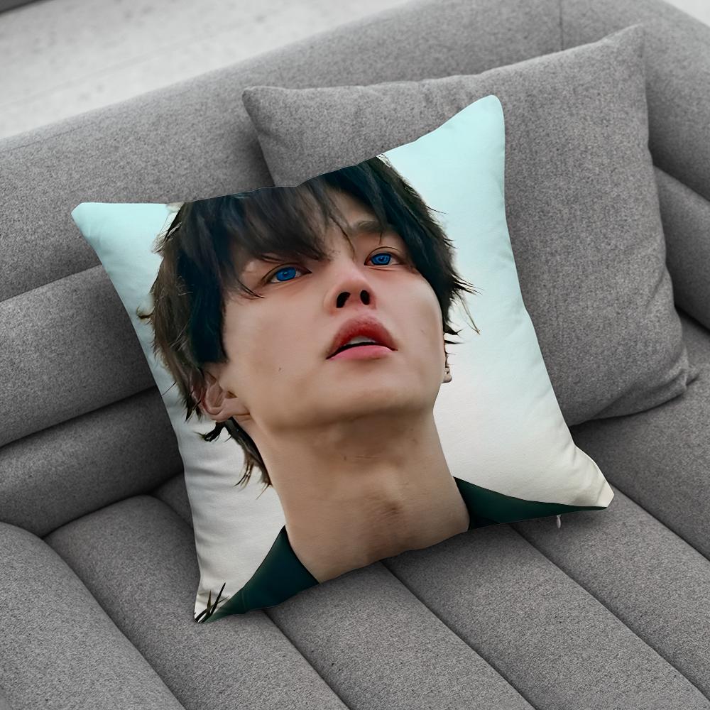 Korea Actor Kang Song Pillow Case Soft Cushion Cases for Farmhouse Sofa Decor Home Decorations and Protector
