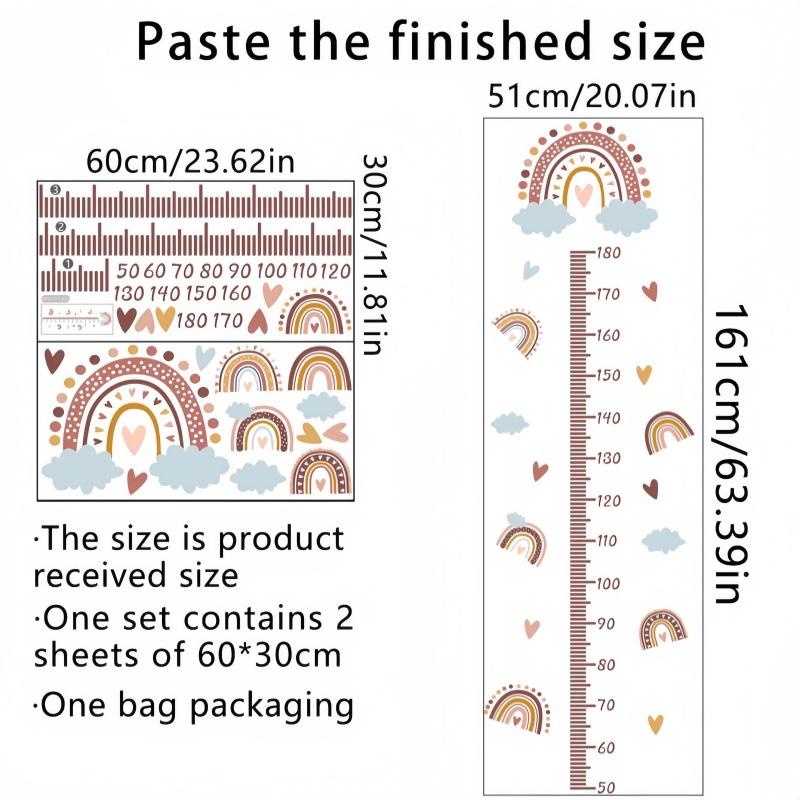 1pc Height Measurement Wall Sticker, Decal For Home Decorations, Spring Decoration Items Refresh Your Home