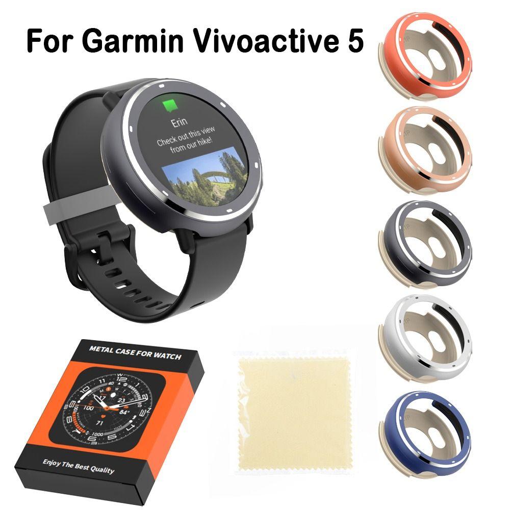 Anti-Scratch Watch Case Shell Screen Protector for Garmin Vivoactive 5 Smart Watch Accessories