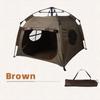 Automatisches Falt-Haustierzelt Wetterfest Tragbar Katzenhundehaus Outdoor Indoor Unterstand Camping Reisezubehör Oxford-Gewebebezug