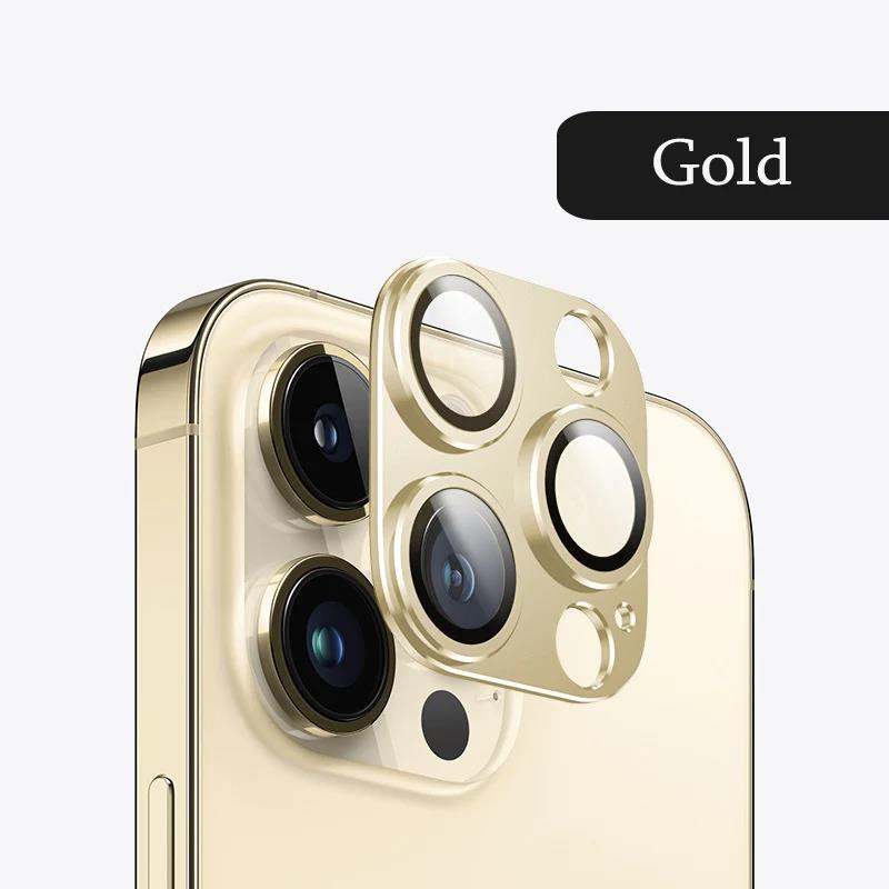 For IPhone 14 15 16Pro Max Metal + Glass Lens Protective Cover For IPhone 14 Plus 12 13 Mini 11 Pro Max Camera Protector Film 4