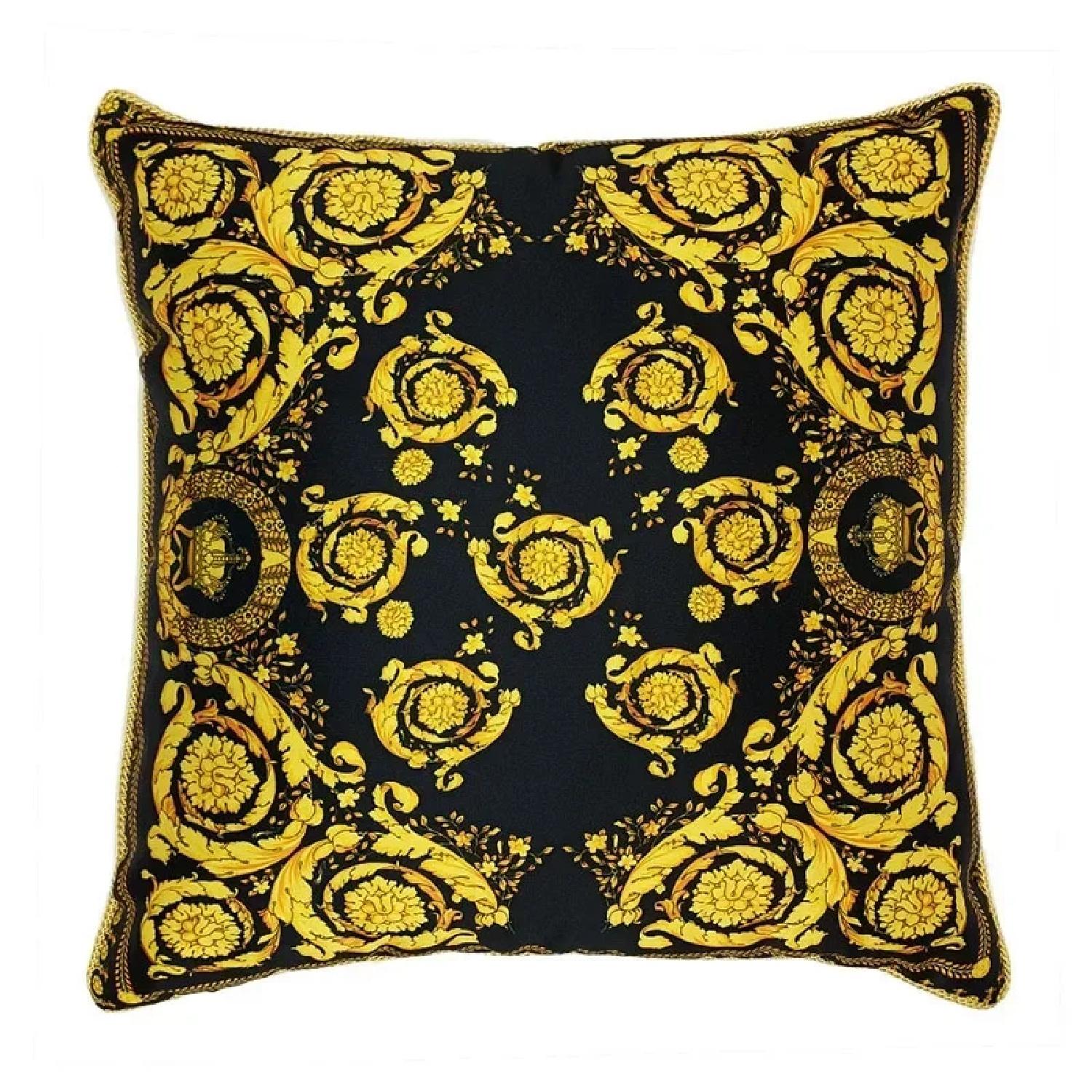 

European Style Throw Pillow Indoor Sofa Cushion Classic Geometric Vine Printed,(3) 66x66cm