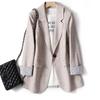 Ladies Long Sleeve Spring Casual Blazer 2026 New Fashion Business Plaid Suits Women Work Office Blazer Women Coats  Woman Jacket