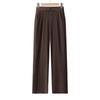 QianLian Women's Elastic Waist Straight-Leg Casual Pants