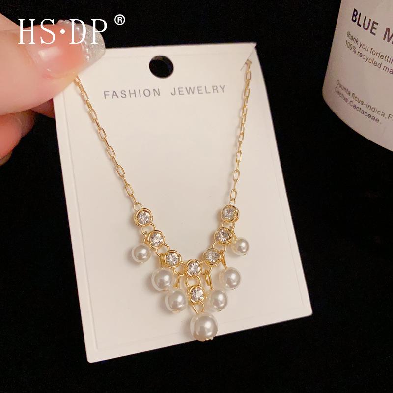 

Elegant Irregular Pearl Tassel Necklace: French Fashion & Light Luxury