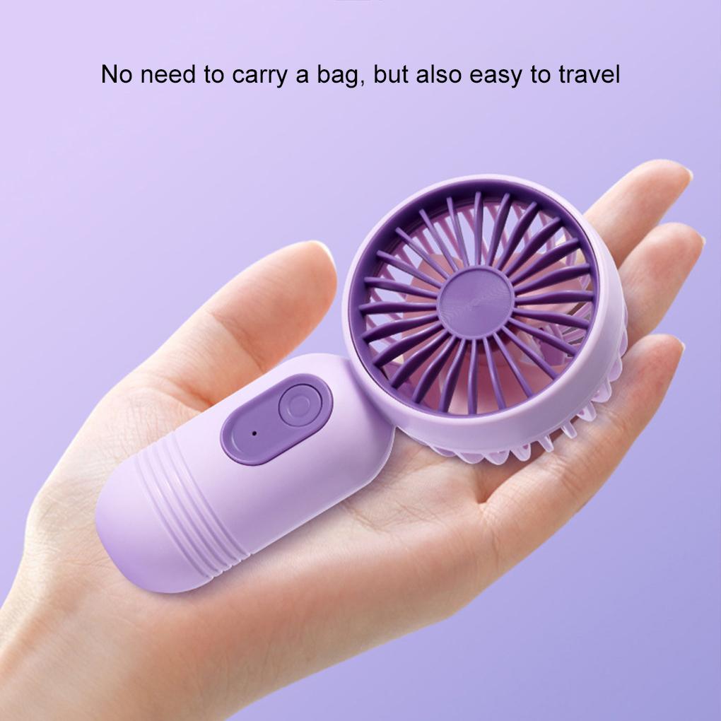 3-speed Lightweight Handheld Fan With USB Rechargeable Mini Portable