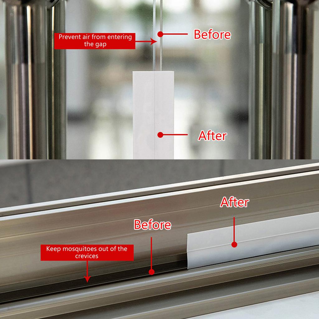 Clear 10M Silicone Door Bottom Seal Strip Tape Weatherproof Soundproof Stripping Tape 1 Roll for Gaps in House & Shower