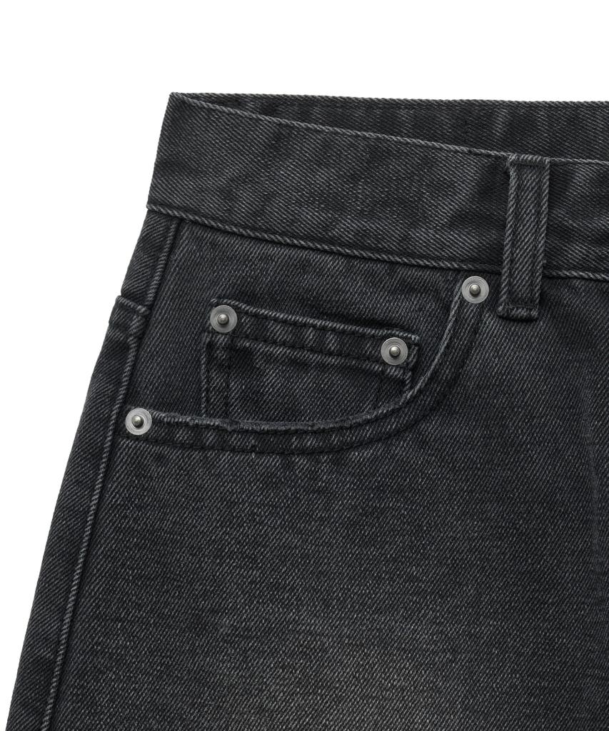 Yale Denim Mini Skirt_Charcoal