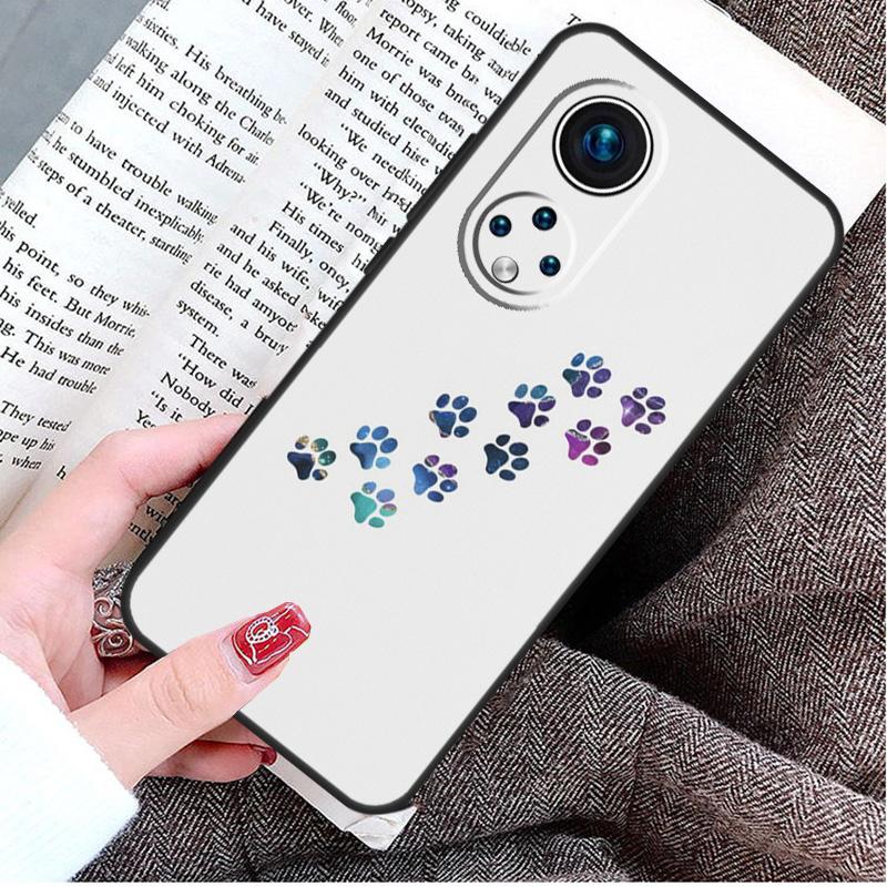 Dog foot print Paw Colorful Pattern Case For Honor Magic 5 6 7 8 Pro Honor Win RT X9d X9c X9b X9a X8c X8b 50 70 90 400 200 Lite