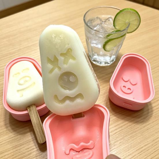 Ice Cube Mold Easy Demould Food Grade Silicone Popsicle Tray with Leak-Proof Lid Odor-Free Safe DIY Freezing Tray
