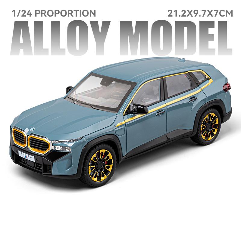 

1:24 BMW XM X7 X5 SUV Alloy Metal Diecast Model Car Simulation Desktop Display Collectible Ornament Holiday Present For Boy Kid