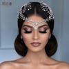 LY-HP0035 Tassel Bridal Jewelry Headband Rhinestone Forehead Pendant and Hair Comb Wedding Hair Accessory