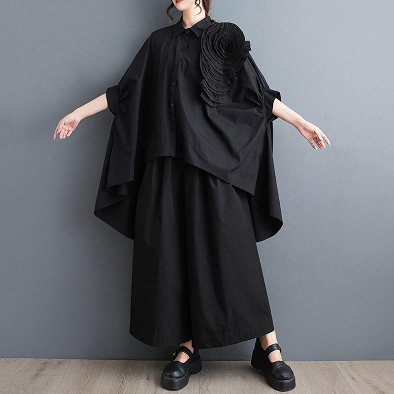 

Хлопковые винтажные рубашки и блузки больших размеров с короткими рукавами и блузками, повседневные свободные летние топы, женская рубашка на пуговицах чёрный