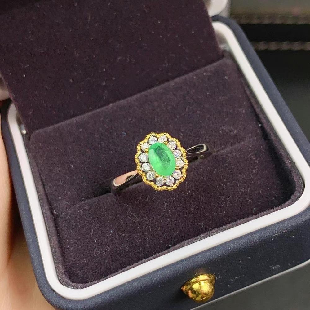 Open Ring Royal Blue Two Tone Plated Gemstone Peridot Womens Ring with Diamond Accents