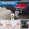 10Pcs Wire Lock Pin, Carbon Steel Shaft Locking Pin, Round Loop Wire Lock Pin for Track Farm Lawn(6*50)
