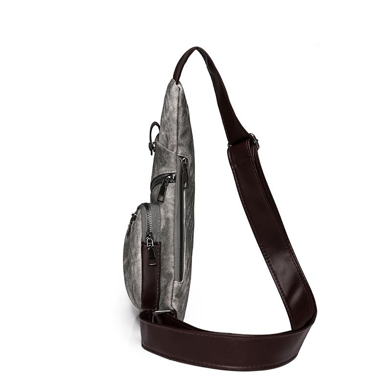 Shoulder Bag Women's Large Capacity Soft Leather Handbag Male Chest Bag