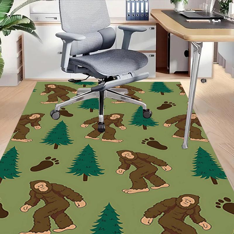 1PC Bigfoot Forest Extra Large Non-Slip Floor Carpet, Office, Family, Bedroom, Studio Large Area Rug,Longlasting Material-J0325