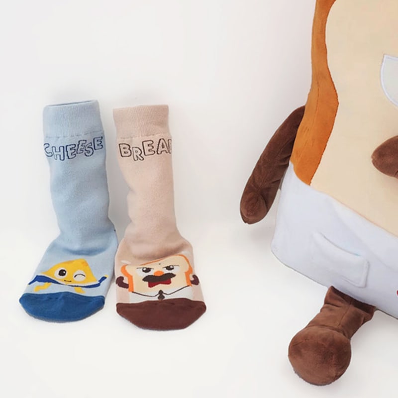 bananasisters [2SET] My Name Character Lettering Point Socks 2 Colors