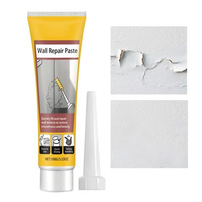 Wall Mending Paste Cracked Peeled Holes Mending Mildewproof Drywall Mending Patching Wall Latex Paint for Living Room Bedroom