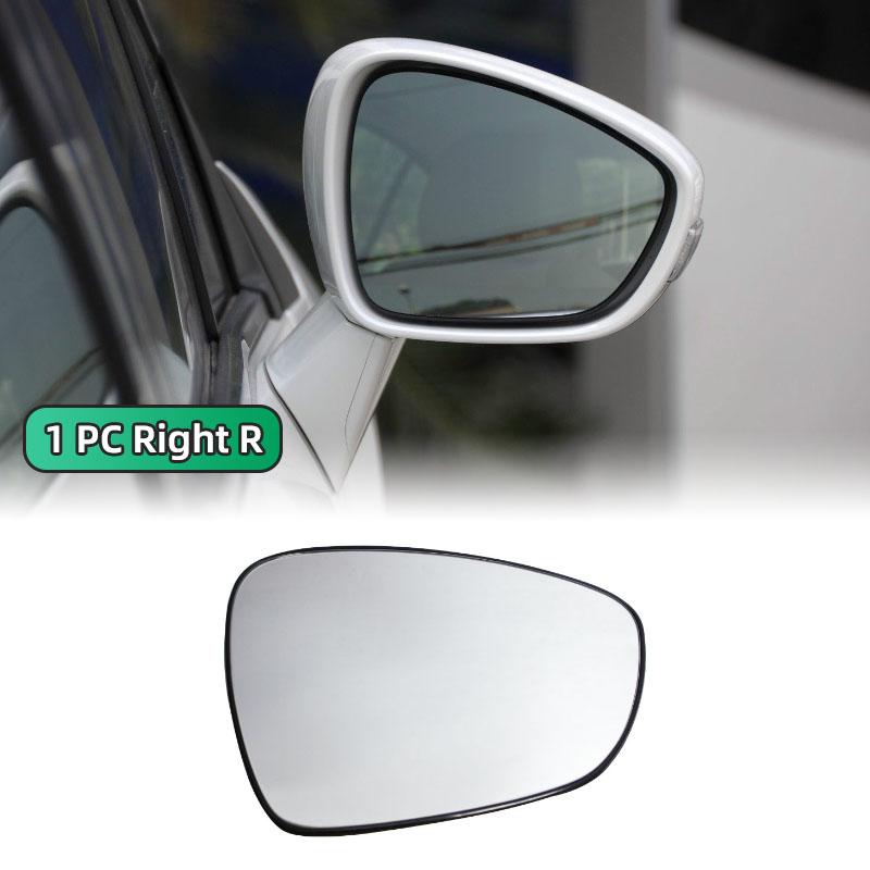 Left/Right Side White Heated Wing Mirror Glass Wide Angle Rearview Mirror For Peugeot 408 2013