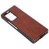 Leather Case Cover for Samsung Galaxy Z Fold 2 Shockproof Phone Protective Cover ShellBrown