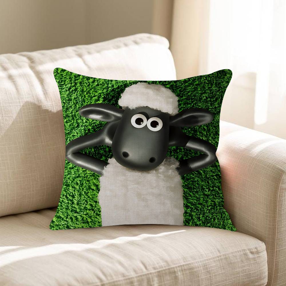 SShaunSthe Cute Ssheepp Cushion Cover Inches Farmhouse Decor Home Throw Pillow Covers For Couch Decorations