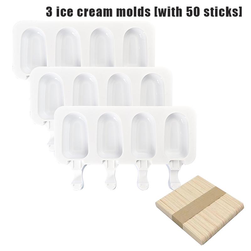 1/2/3 Stück Eis am Stiel Form Lebensmittelqualität Silikon Herz Frucht Schokolade Form DIY Backform Küchenzubehör