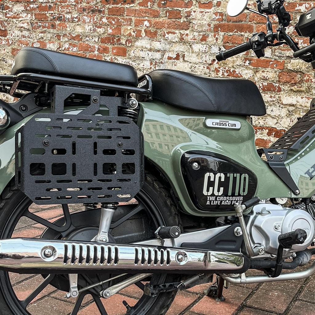 Motikvans Side Carriers for Cross Cub Side Bag Side Luggage Bike Saddle Luggage Mounting Custom Parts for Cross Cub 110 Left and Right Set CC110,