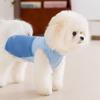 Spring and summer puppy dog clothes simple contrasting color breathable vest teddy than bear small and medium dog cat pet clothes