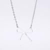 Bow Necklace for Women Gold Silver Bow Necklace Fashion Bow Pendant Necklace Bow Necklace Jewelry Perfect Jewelry for Women