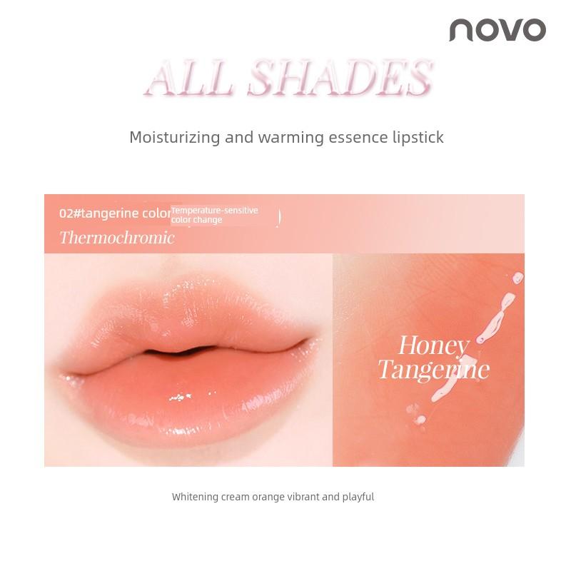 Novo Temperature-Changing Essence Lip Balm for Women, Moisturizing, Hydrating, Anti-Dry and Cracked Lipstick, Non-Fading, Non-Stick Lip Jelly