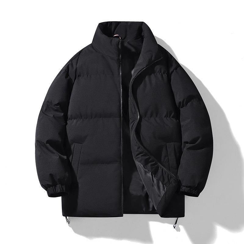 2025 Men's and Women's Stand-up Collar Bread Jackets, Down Warm Thickened Jackets, Couples, American Trend Cotton Clothes